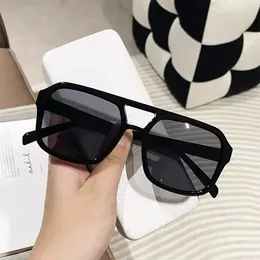 Sunglasses Trendy Candy Coloured Square Double Beam Retro Personalised UV Resistant Glasses Classic Men Women Driving