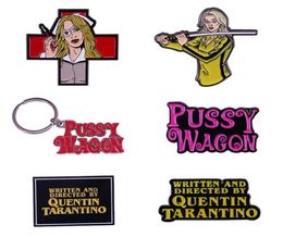 Pins Brooches Quentin Tarantino Movie Kill Bill The Bride Pussy Waggon Brooch Pin Keyring6092257