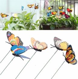 Butterfly Garden Stake Artificial Party Garden Decorations Simulation Butterflies Stakes Outdoor Yard Plant Lawn Decor Random Colo2409753