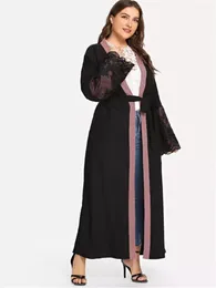 Ethnic Clothing Plus-size Embroidery Open Abaya Dubai Turkey Kaftan Muslim Cardigan Abayas Dress For Women Caftan Islam Clothes