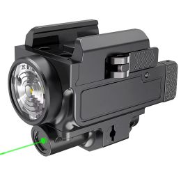 Lights Red/green Laser Gun Light 800 Lumens Pistol Flashlight Multiple Modes Compact Rail Mount Quick Detach for Gb/ Gf/gl/ga/gh/gc