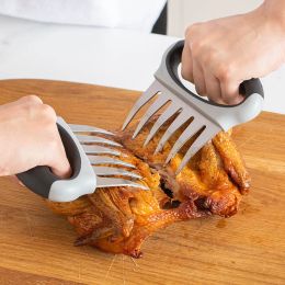 Accessories 2 Pieces Pulled Pork Claws Barbecue Meat Handler Carving Forks Shredder Stainless Steel Meat BBQ Paws