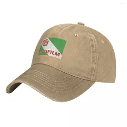 Ball Caps FujiFilm Fuji Film Distressed Vintage Retro Logo Cowboy Hat Brand Man Military Tactical Cap Women Men'S