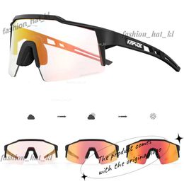 Outdoor Eyewear Kapvoe Cycling Sunglasses Red Photochromatic UV400 Protection Outdoor Bike Eyewear MTB Sports Cycling Glasses Bicycle Goggles 410