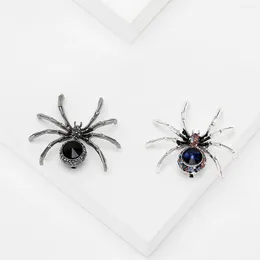 Brooches European And American Sexy Gemstone Spider Brooch Unique Niche Design Sense High-end Temperament Jewellery