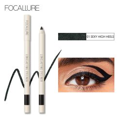 Eyeliner FOCALLURE Long Lasting Gel Eyeliner Pencil Waterproof Easy To Wear Black Liner Pen Eye Makeup Eye