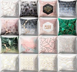 45x45cm Geometric Pattern Pillows cases Home Decoration Couch Sofa Square Cushion Covers Decorative Throw Pillow Case6294217