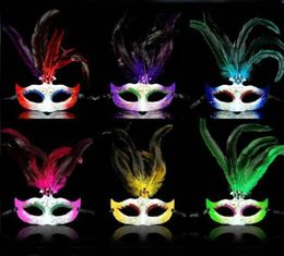 6 Colours Crazy Party Masks Bright Carnival Costumes Masks Mardi Gras Masks for Ladies 10PCSLOT LP0632521764