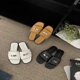 Fashion Original h Designer Slippers Korean Summer New Fashion Casual Slippers Flat Bottom Open Toe Cool Slippers with 1:1 Brand Logo