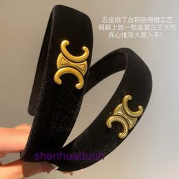 Factory Outlet wholesale Korean version of style Jewellery womens velvet headband summer haute couture high skull top black temperament hair clip