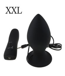 Super Big Size 7 Mode Vibrating Silicone Butt Plug Large Anal Vibrator Huge Anal Unisex Erotic Toys Sex Products L XL XXL1885438