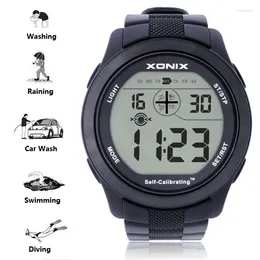 Wristwatches Digital Watches For Men Swim Dive 100M Waterproof Military Sport Watch Simple Big Dial Wristwatch Relogio Masculino