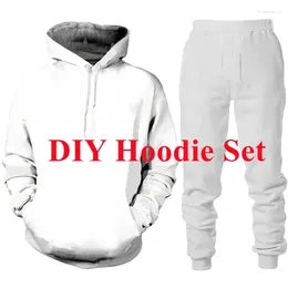 Men's Tracksuits Funny DIY Custom Clothing Fashion 3D Print Tracksuit Men Women Hoodie/Zipper Hoodie/Pants/Set Personality Couple Sportswear