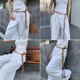 Belts Fashion Ethnic Style Waist Chain Versatile Women Waistband Bohemian Woven Belt Clothing Ornament Retro