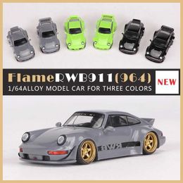 Diecast Model Cars 1/64 scale alloy die-casting simulation car 911 964 RWB original series decorative display giftL2405