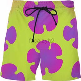 Men's Plus Size Shorts New Beach Pants Pai Da Xing Same Style 3D Digital Printing Trend Anime Peripheral Shorts