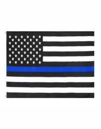 direct factory whole 3x5Fts 90cmx150cm Law Enforcement Officers USA US American police thin blue line Flag DWB10888992802