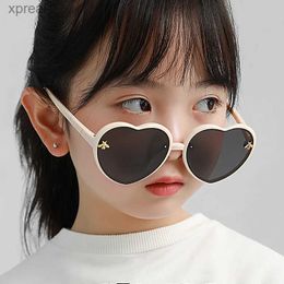 Sunglasses Cartoon Bee Girl Sunglasses Cute Heart shaped Sunglasses UV Protective Glasses Outdoor Sports Accessories WX