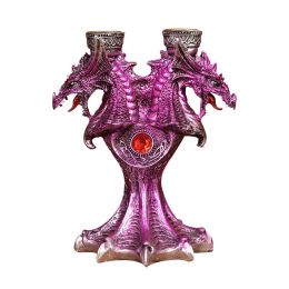 Holders Medieval Dragon Candle Sticks Holder Table Decor Statue Theme Parties Home Decoration Figurines Resin Candlestick Stand