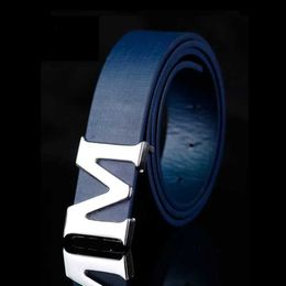 Other Fashion Accessories Maikun Mens Belt Detachable Letter M Plate Buckle High Quality PU Belt Jeans Dress Halloween J240506