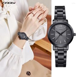 Wristwatches Sinobi Fashion Women's Watches Original Design Elegant Woman Quartz Gifts Clock For Wife Relogio Feminino