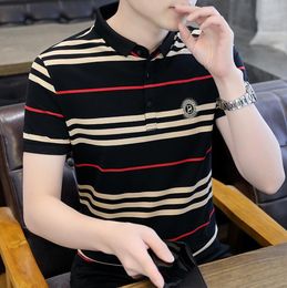 Luxury Men T-Shirt Designer Polo Shirts High Street Embroidery Printing Clothing Mens Brand Polo Shirt size S-4XL