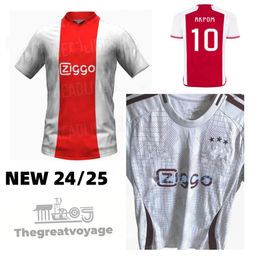 TADIC 24 25 Ajaxss Soccer Jerseys BASSEY BERGHUIS Third black Kit BERGWIJN CRUYFF 2024 2025 away white football shirts men kids uniforms