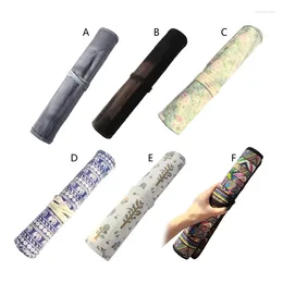 Canvas Roll Up Pencil For Case Holder Large Capacity Color Pencils Wrap Arti Drop