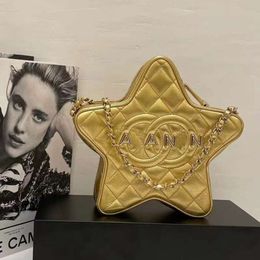 Luxury designer bag 24c Lingge Chain Star Bag Cross Shoulder Five pointed Star Makeup Bag Small Waste Bag Tidal Bags Womens bags Factory sale TOP 7A