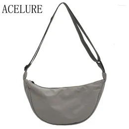 Bag ACELURE 2024 Designer Crossbody Daily Lady Handbag Pouch Fashion Nylon Shoulder For Women Chains Baguette