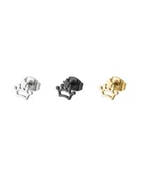 10Pairlot Fine Tiny Crown Earrings Stainless Steel Earring Simple Black Gold Ear Studs Jewelry For Women Kids Girls6379099