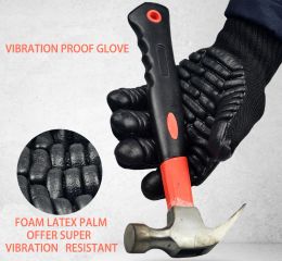Gloves Shock Absorbing Gloves For Percussion Drill Anti Vibration Safety Glove Impact Drill Protect The Joints Resistant Work Gloves