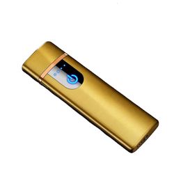 Touch-Sensitive Double-Sided Lighter Electronic Usb Coil Lighter With Charge Display