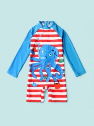 Swimwear Baby Long Sleeve Bathing Suit Infant Onepiece Rashguard Swimsuit Beach Sunsuit Water Sport Surfing Swim Shirt