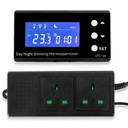 Products Reptile Temperature Controller Versatile Day/Night Dimming Digital Thermostat Timer NTC Sensor Reptile Thermostat