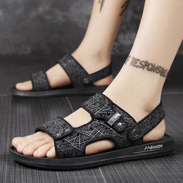 Sandals Men Shoes Flat Dual Use Slippers Beach Wear Fashionable And Mens Strap Size 14