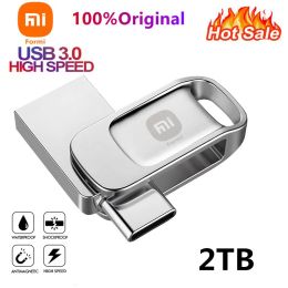 Drives USB 3.0 Pendrive 2TB USB Flash Drive TYPEC Flash Disc 1TB Pen Drive 2In1 Memory Stick 512GB For Phone/Tablets/PC Free Key Chain