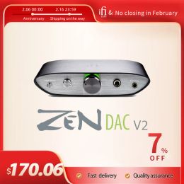 Converter iFi Zen DAC V2 Desktop Balanced USB Decoder Headphone Amplifier USB 3.0 RCA PC Hifi Professional Audio Music All In One Machine