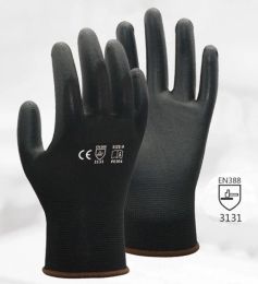 Gloves Anti Static Work Gloves 20 Pieces / 10 Pairs ESD Safety Working Gloves Black Pu Nylon Cotton Glove Industrial Protective