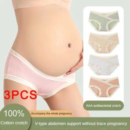 Maternity Bottoms 3 pieces of soft V-shaped abdominal support underwear for pregnant women and pregnant womenL2405