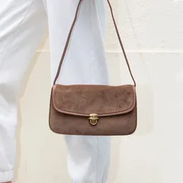 Shoulder Bags Vintage For Women Canvas Hobos Bag Soft Nylon Handbag Small Purse Trendy Ladys Retro Hand