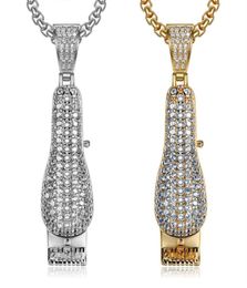 Hip Hop Iced Out 3D Shaver Pendant Gold Silver Plated Micro Paved Men Charm Bling Jewelry2924426