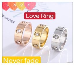 2021 European and American men039s and women039s rings titanium steel belt diamond lovers ring4854414