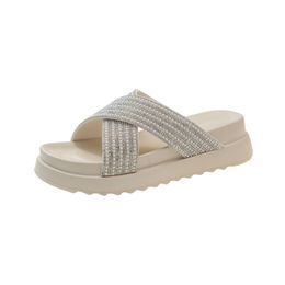 hot sale Slippers sandal slides Women Beach Summer green White Black sandal Size 36-42