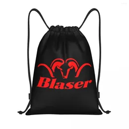 Shopping Bags Red Blaser Firearm Gun Drawstring Men Women Portable Sports Gym Sackpack Training Storage Backpacks