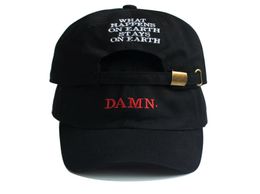 Damn fashion cap letter embroidered baseball caps for woman man new dad hat hip hop snapback hats summer spring golf cap4800053