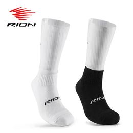 RION Cycling Socks Unisex With Ankle Support Sports Wear Bicycle Running Basketball Athletic Bike Trekking Mid Calf Breathable 240428