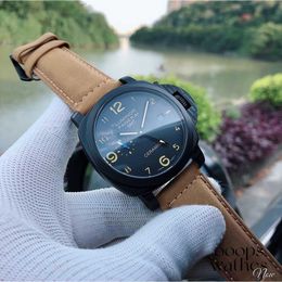 Luxury Watch Designer Uhr Automatische Bewegung Sapphire Spiegel Größe 44mm Cowide Watchband Weng