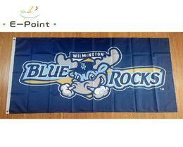 MiLB Wilmington Blue Rocks Flag 3 5ft 90cm 150cm Polyester Banner decoration flying home garden Festive gifts336999722883205769