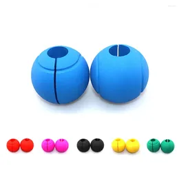 Accessories 1 Pair Barbell Curved Bar Grips Round Ball Shape Silicone Anti-slip Thick Handles For Weight Lifting Fitness Exercise